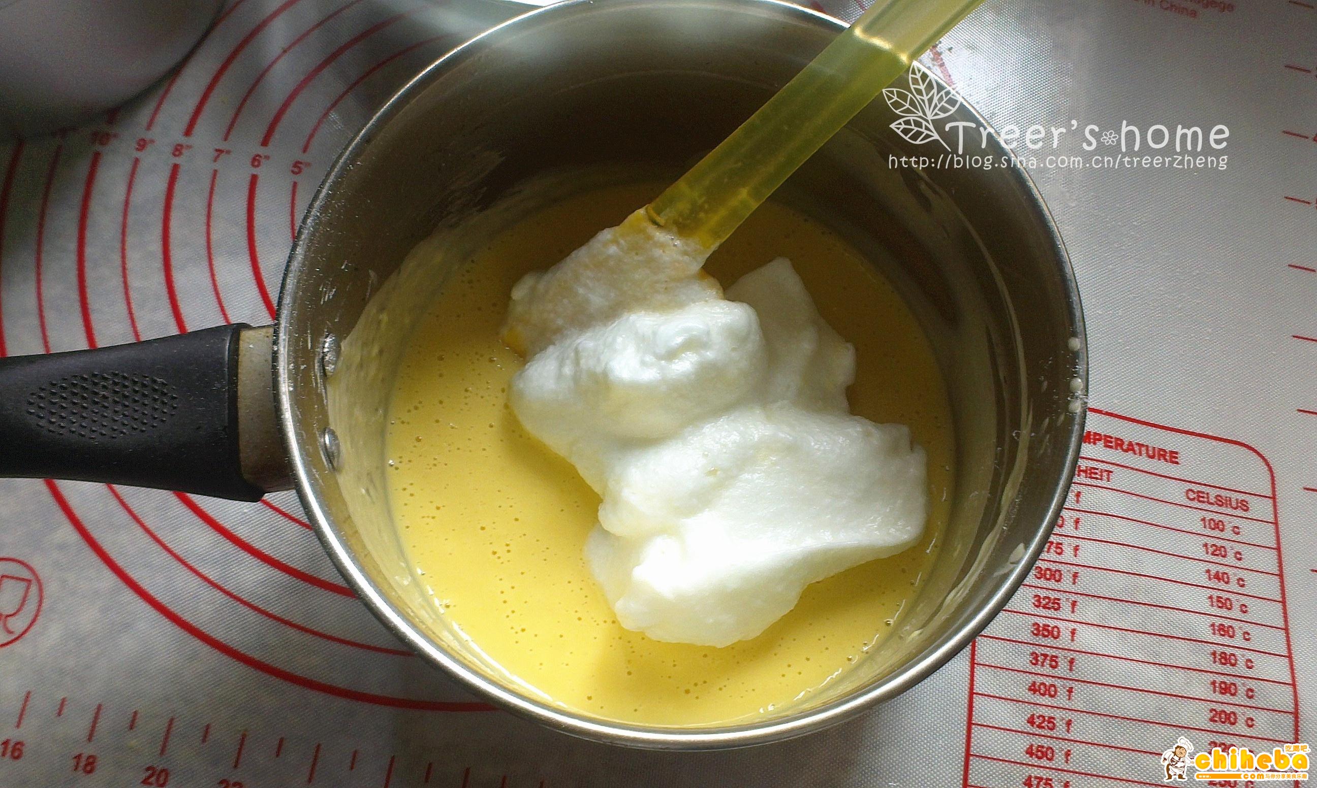 小清新酸奶柠檬蛋糕（3蛋6寸）的做法 步骤8